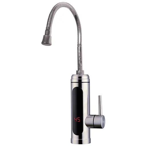 Водонагреватель Zerix ELW34-EF 3 kW проточный с рефлекторным изливом нержавеющая сталь ZX4935 - фото 1