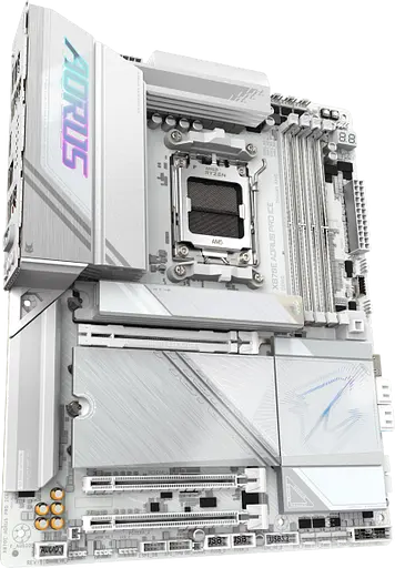 Материнська плата Gigabyte X870E Aorus Pro Ice Socket AM5 (X870E AORUS PRO ICE) - фото 2