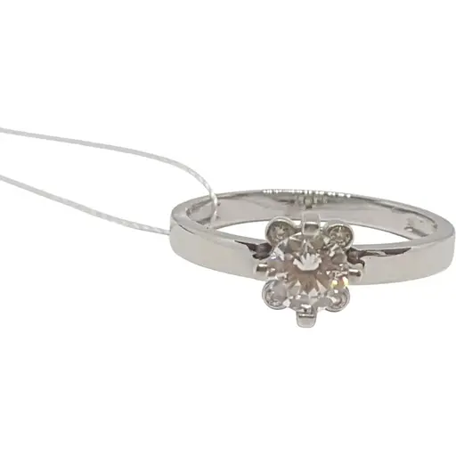 Золотое кольцо Столичная Ювелирная Фабрика с фианитом. 140639Б 17