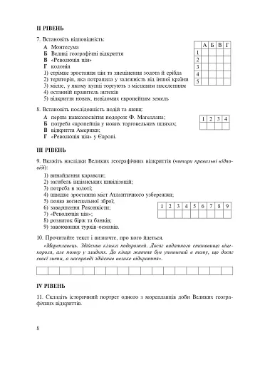 Всесвітня історія. Зошит для уроків узагальнення. 8 клас - фото 9