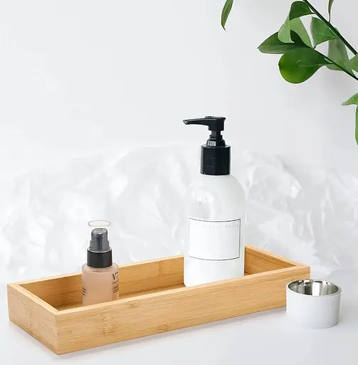 Полка Rea 322737 бамбуковая HOM-07012, Дуб - фото 4