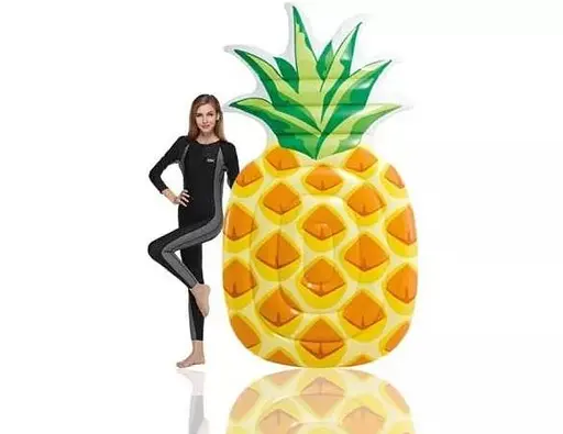 Надувний матрац Ананас 58761 з ремкомплектом