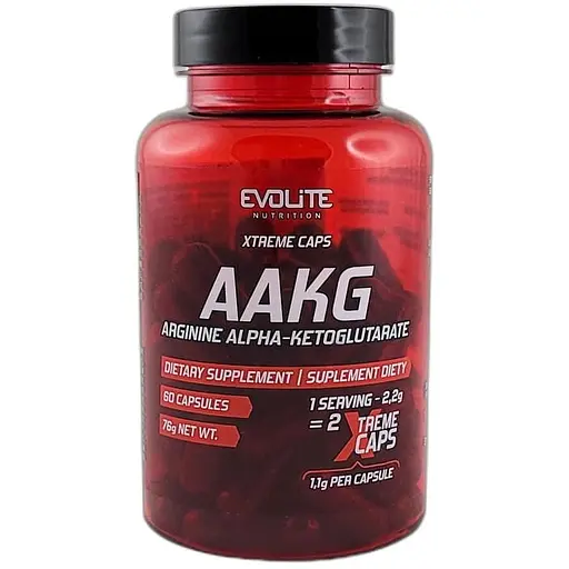 Амінокислота Evolite Nutrition AAKG Extreme 60 капсул