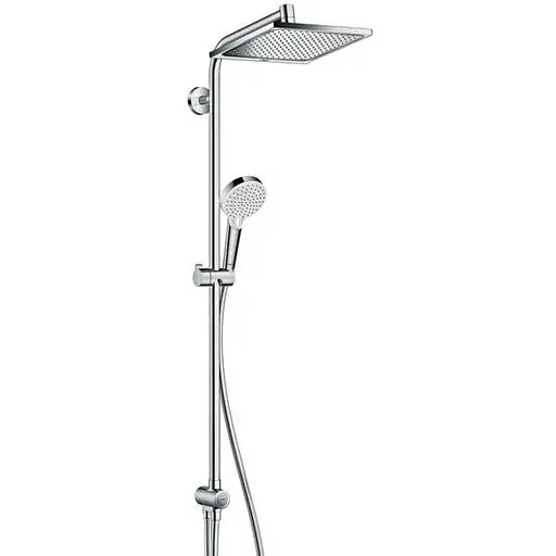 Душевая система Hansgrohe Crometta E 240 1jet Showerpipe Reno EcoSmart 27289000, Хром - фото 1