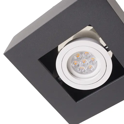 Підсвічування тубус Brille AL-728/1 GU10 BK IP20 MR16 26-849 - фото 2