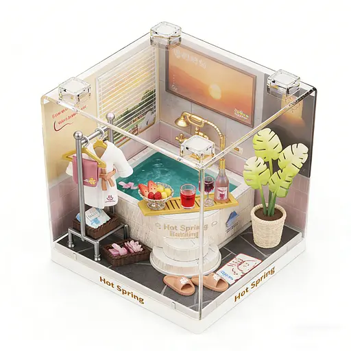 Конструктор-румбокс Mini House серії Інтер'єр Міні - Термальна купальня (8041) - фото 3