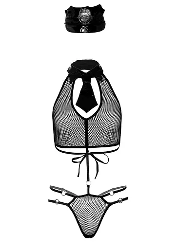 Еротичний костюм Daring Intimates Naughty Police Roleplay Set S/M чорний - фото 5