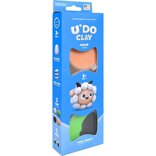 Набір для ліплення Strateg U'DO Clay Сільські тварини Хлоя (31084) - фото 1