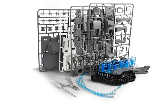 Конструктор Revell гидравлический экскаватор 3 в 1 для развития ребенка серый 21305 - фото 3