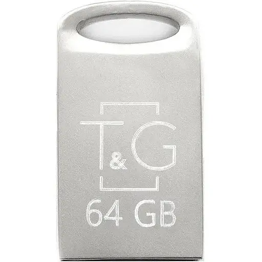 Флеш накопитель USB 64Gb T&G Metal TG105 серебристый USB 2.0 (TG105-64G) - фото 1