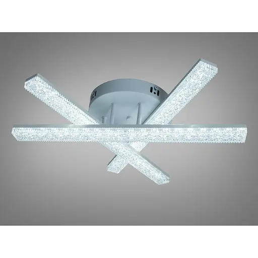 Стельова LED люстра Romin біла 48W три модулі до 8 м² - фото 1