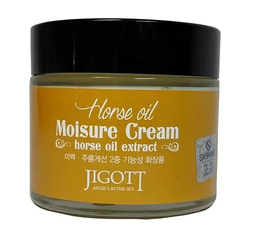 Крем для лица Лошадиный жир HORSE OIL Moisture Cream Jigott 70 мл - фото 1