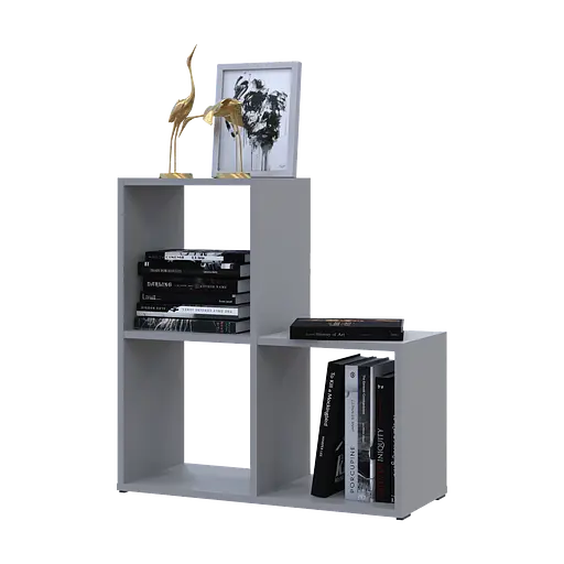 Стеллаж Doros Степь 2х2 Серый открытый 69х28.8х71.4 (41516177)