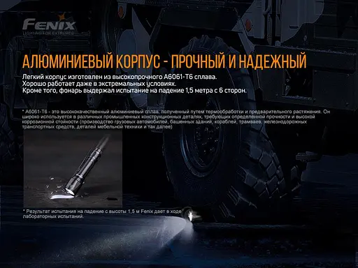 Ручний тактичний ліхтарик Fenix TK11 TAC 1600лм (Чорний) - фото 5