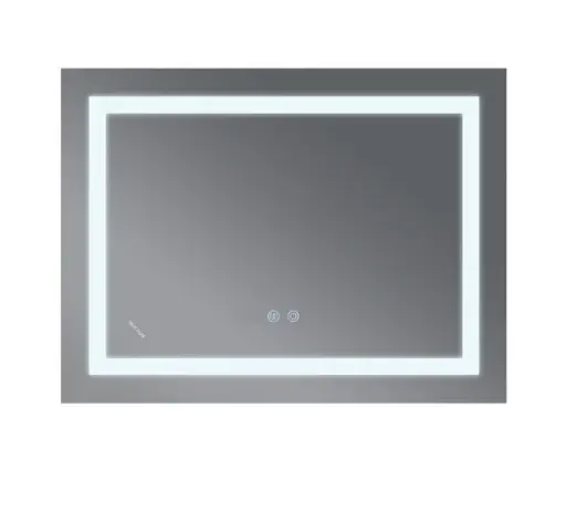 Дзеркало Mixxus WARM MR12-90x70-REVERSE з LED Touch, Anti-fog, димером, регулюванням яскравості (MI6675) - фото 2