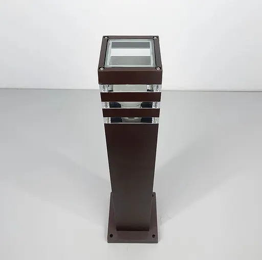 Вуличний ліхтар-стовп в корпусі кольору Coffee 80 см | Line F | Арт. 8024 80CM CF (стовп) - фото 5