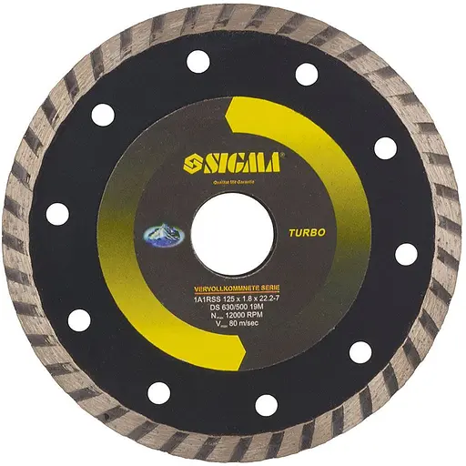 Круг алмазний Sigma HQ "Турбо" Ø300×3.2×32 мм 5600 об/хв (195300z) - фото 1