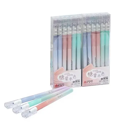 Ручка пишет-стирает 34235 синяя, упаковка 12 шт