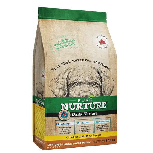 Сухий корм Pure Nurture для цуценят середніх та великих порід з куркою та рисом 12.5 кг - фото 1