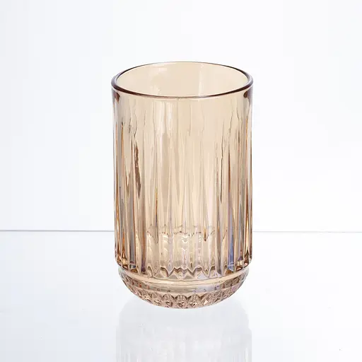 Набір склянок із товстого скла 6 штук по 400 мл бурштиновий HP-19-247 склянка прозора для напоїв Yiwu HP-19-247 - фото 3