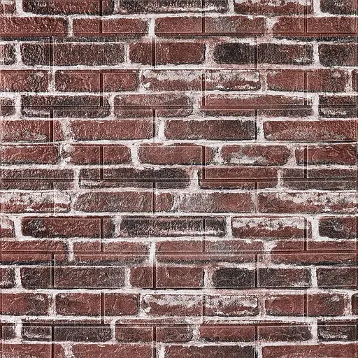 Декоративная 3D панель самоклейка 700х770х5мм Кирпич красный Екатеринославский (043) SW-00000031 - фото 1