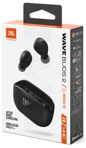 Гарнітура JBL WAVE BUDS 2 Black (JBLWBUDS2BLK) - фото 8