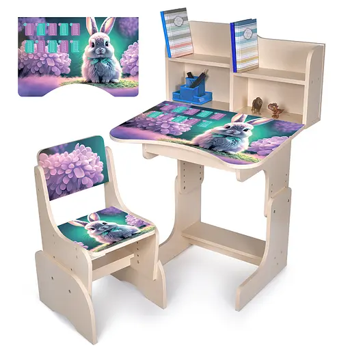 Парта зі стільчиком, Зайченя, таблиця множення, N2071-1-2