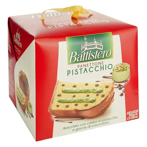 Паска Battistero з фісташковим кремом та шоколадними крихтами 750 г