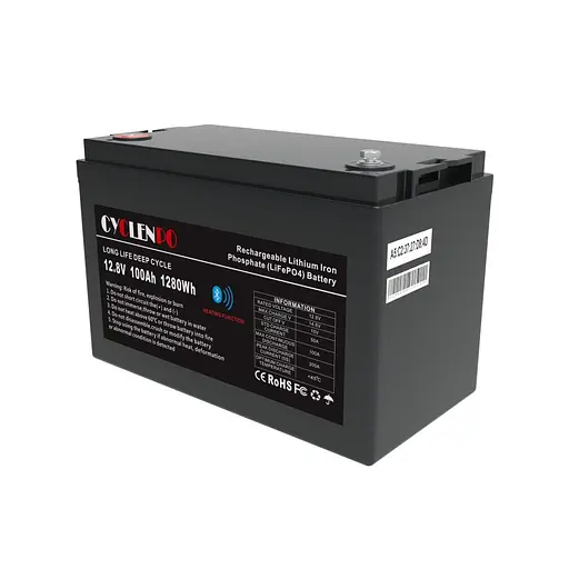 Аккумуляторная батарея литий-железо-фосфатная 12.8В 100Ач Cyclen 12.8V 100AH LiFePo4 (подогрев/Bluetooth) (44-00088)