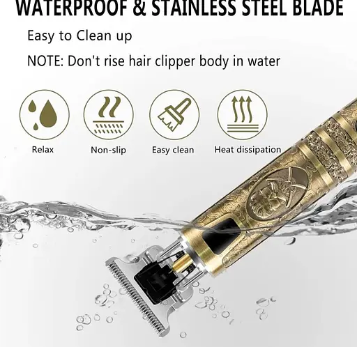 Чоловічий акумуляторний тример Vintage T9 Rechargeable для стрижки волосся та бороди - фото 4