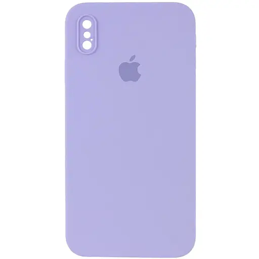 Чехол Epik Silicone Case Square Full Camera Protective AA для Apple iPhone X/XS 5.8 Сиреневый/Dasheen