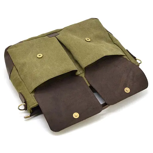 Чоловіча шкіряна сумка TARWA 36х27х10 см sum0026083 - фото 7