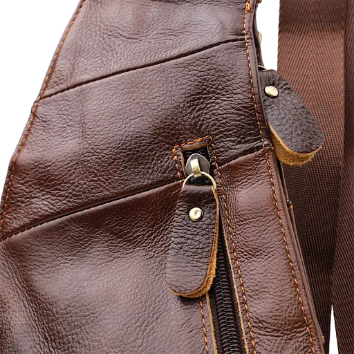 Чоловіча сумка з великою кількістю кишень із натуральної шкіри Vintage 15,5х39х6 см sum0027484 - фото 5