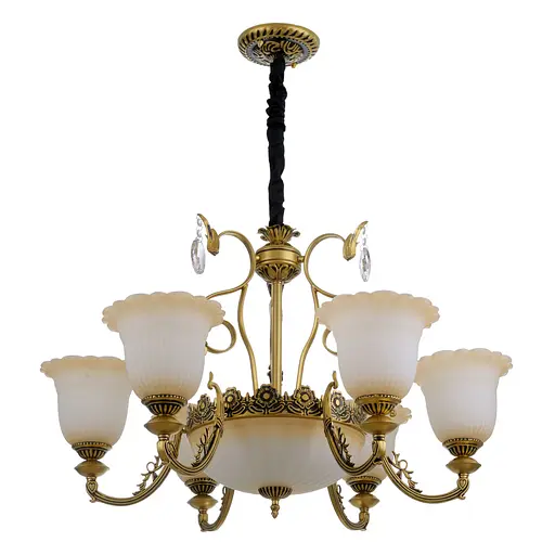 Люстра підвісна Brille прованс E27 60W BZ (BKL-682S/9)