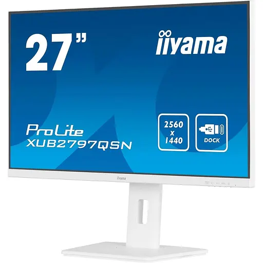 Монитор 27" Iiyama XUB2797QSN-W2 White QHD IPS 100Hz (XUB2797QSN-W2) - фото 3
