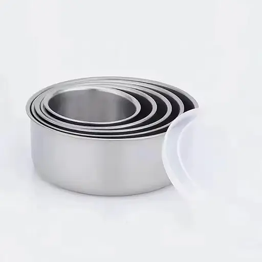 Набор контейнеров емкостей для еды из нержавеющей стали с крышками 5 шт., Kitchen Master Серебристый 86872 - фото 3