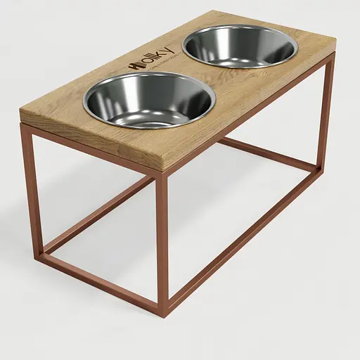 Hollky Base L — миски на підставці для середніх і великих собак (2 × 0,95 л) - фото 6