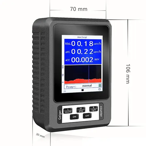 Дозиметр радіації побутовий радіометр лічильник Гейгера Nectronix BR-9B-XR1 (оновлена модель) (100901) - фото 4