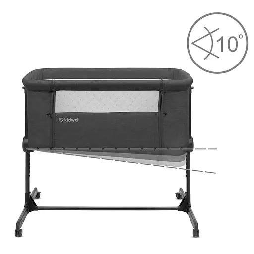 Приставная кроватка Kidwell Snuzzy Dark Grey - фото 3