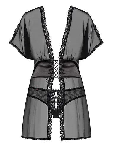 Комплект білизни Obsessive 868-BAB-1 L/XL чорний - фото 5