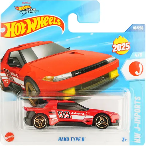 Базовая машинка Hot Wheels HW J-Imports Hako Type D красная (5785) HYX80-N521      