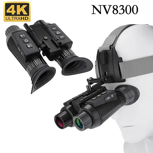 Тактический бинокль ночного видения NV8300 Super Light 4K HD 36MP 3D (до 500м) + крепление FMA L4G24 на шлем - фото 4
