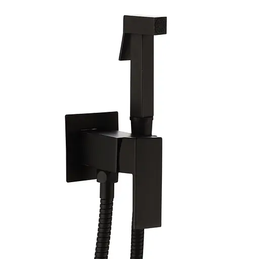 Набір гігієнічного душу прихованого монтажу Frap F7506-6, чорний, Чорний матовий - фото 1