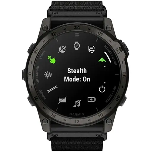 Смарт-часы Garmin Tactix 7 AMOLED Edition с адаптивным цветным экраном черного цвета с нейлоновым ремешком - фото 1