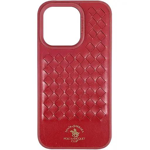 Шкіряний чохол Polo Santa Barbara для Apple iPhone 14 Pro 6.1 Red