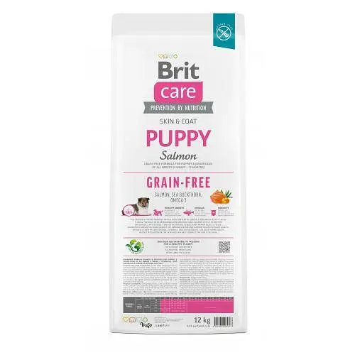 Сухой корм Brit Care Dog Grain-free Puppy для щенков, беззерновой с лососем, 12 кг - фото 5