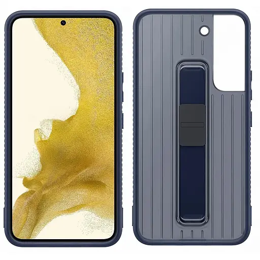 Оригінальний чохол Samsung для Galaxy S22 (6.1") Protective Rugged Standing Cover Navy (EF-RS901CNEGRU) - фото 7