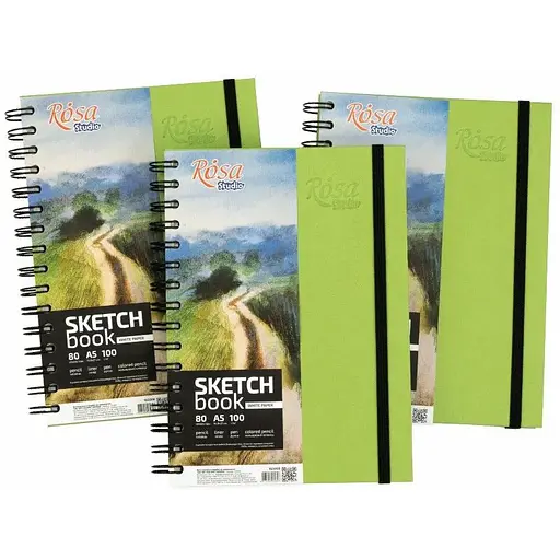 Блокнот на спіралі Rosa Studio A5 (14.8х21см) 100г/м2 80л фісташковий - фото 4