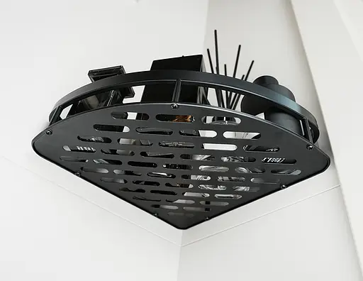 Набір металевих полиць для ванної кімнати Fabrika OPAL 2 шт чорні+подарунок йоржик для унітазу Fabrika PRACTIС White - фото 11