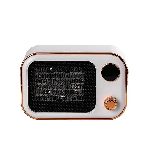 Тепловентилятор портативный с керамическим нагревательным элементом 1200 Вт Белый - фото 2